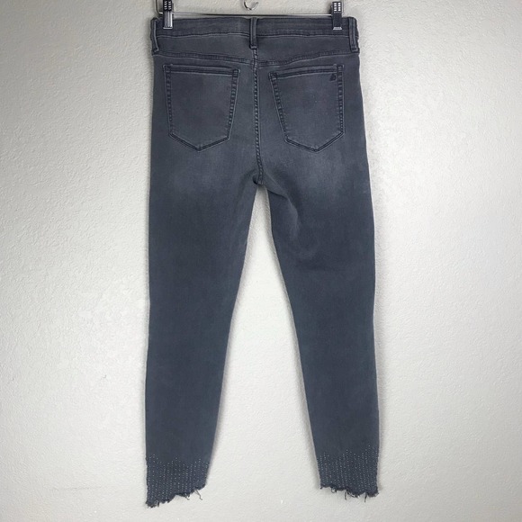 Sam Edelman Jeans "The Kitten" Mid-Rise Skinny Ankle Gray Stretchy Size 30 - Picture 7 of 15